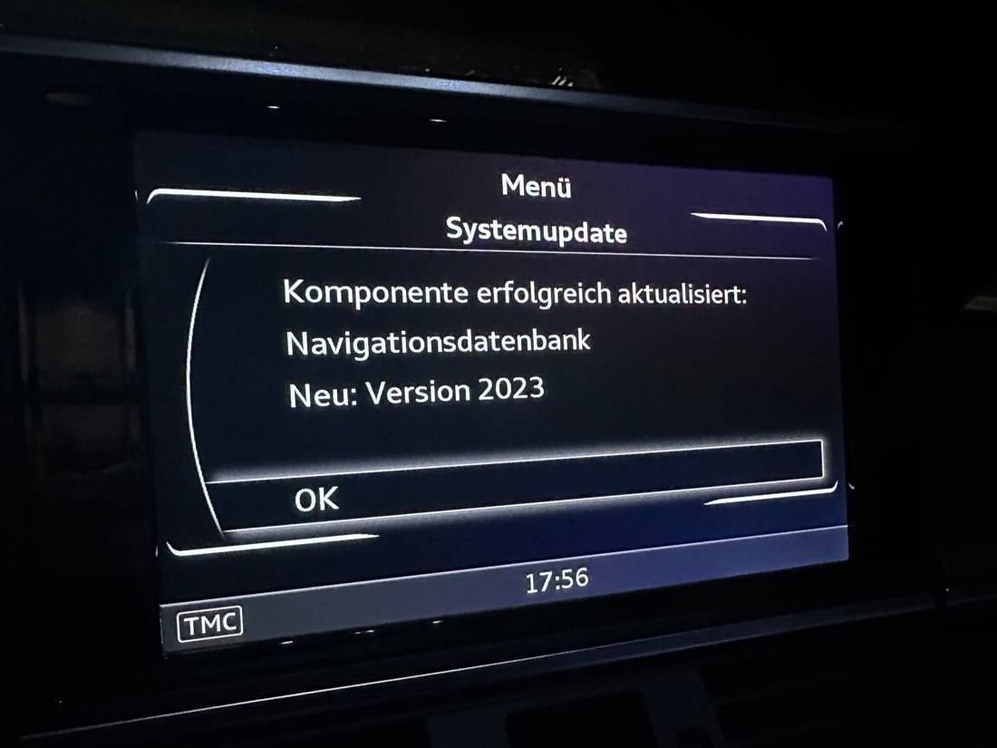 Navi-Update erfolgreich: Version 2023