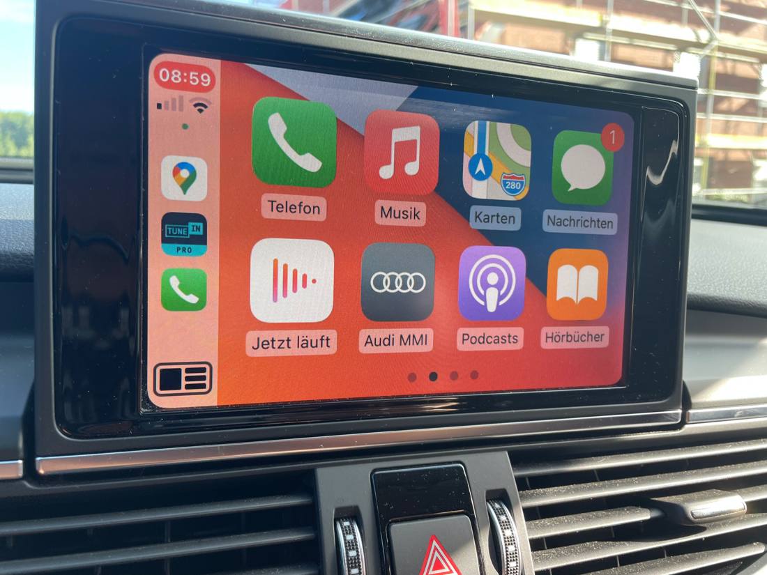 Apple CarPlay am Audi-Infotainment